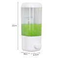 Wall-mounted Soap Dispenser 500ml Wall Mount Soap Dispenser for Home Hotel Bathroom Transparent Squeeze Type Hand Sanitizer Dispensing Box Body Wash Shampoo Lotion Container Easy Installation Soap. 