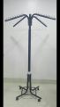 48 PCs Black Revolving Cloth Hanging Stand with Wheels. 