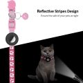 Cat Collar, for Apple Air Tag Cat Collar, in 3/8Inch Width Black. 
