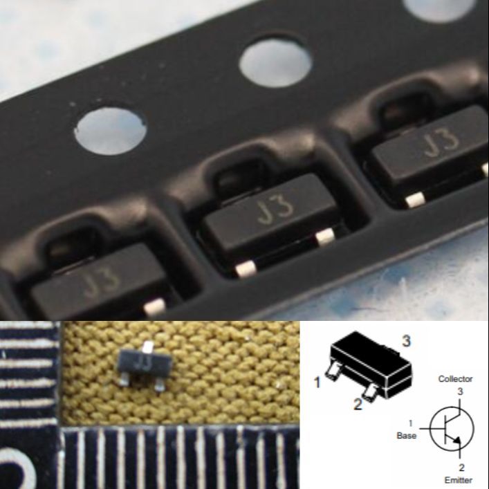 20pcs S9013 J3 NPN Silicon Transistor SMD SOT23 Triode