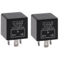 2PC 12V 3Pin Car Flasher Relay CF13 JL-02 Fix LED Light Turn Signal Indicator Hyper Flash. 