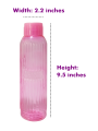 Pack of 2 Leakproof Water Bottle BPA Free For Home And Outdoor Use 1600ml Color May Vary. 