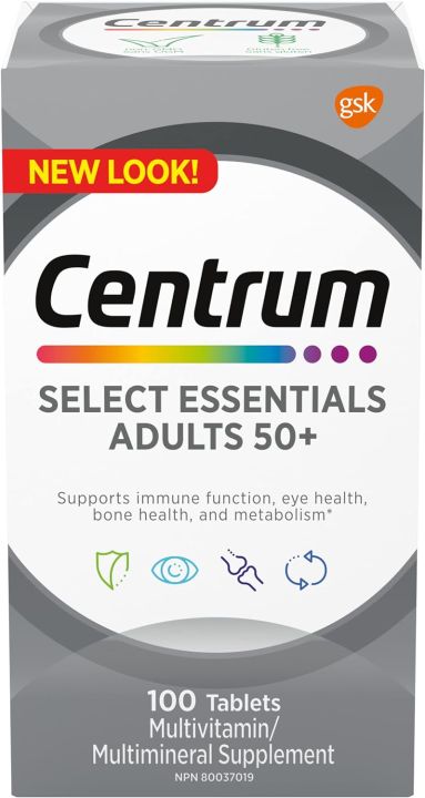 Centrum Select Essentials Adults 50+ 100 tablets