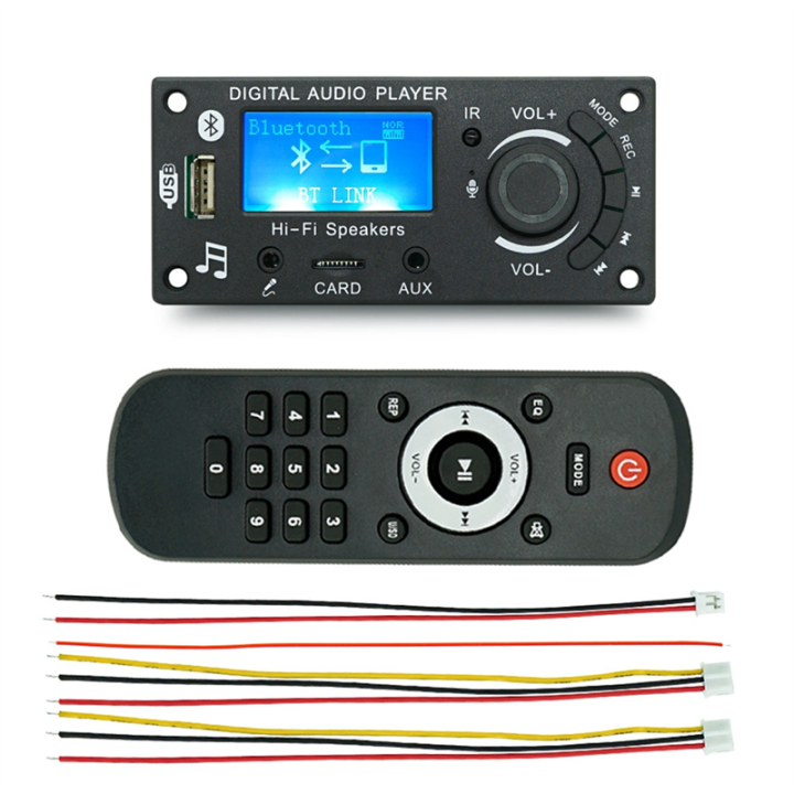 LCD Screen Display Mp3 Decoder Board Bluetooth Module DIY Products Car Audio Spare Parts Audio Amplifier Board