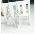 Korean Fashion Sequins Long Tassel Earrings Square Scaled Variable Earrings Party Latin Dance Earrings Wholesale. 