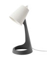IKEA Table / Work lamp, dark grey/white. 