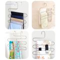 Pants Hangers S-Shape Trousers Hangers Stainless Steel Clothes Hangers Closet Space Saving for Pants Jeans Scarf Hanging. 