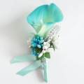 2pcs Calla Wedding Boutonniere Corsage Prom Brooch Pin. 