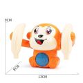 Rolling Banana Monkey Toys with Voice/Touch Sensor On Dancing Monkey Dancing Toy for Kids Rolling Electric Monkey for Children Doll Tumble Monkey Toy with Sound&Light Effects - Multi Color. 