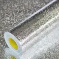 Self Adhesive Aluminium Foil Sticker Sheet Roll for Kitchen Silver/Golden - Oil Proof Waterproof Aluminum Sheet. 
