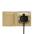 UK wall socket Hidden waterproof socket into the wall 13A 250V 86mm*86mm power socket Wall Power Outlet. 