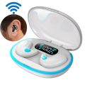 TWS Wireless Bluetooth Headset with Microphone Ultra Thin Non-in -ear Wireless Earbuds Noise Cancelling Bluetooth Earphones Handfree Calling Driving Headphones with LED Display Charger Box. 