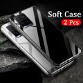2PCS for VIVO Y33S case Soft Transparent Full Protection Clear Back Cover VIVO Y33S Phone cases For girls and Boys. 