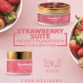 SL Basics Strawberry Suite - Strawberry Silk Cream - Strawberry BodyButter - Strawberry BodyButter and Strawberry Silk cream skin-care combo - optimal for acne-prone skin, dark patches, black and white heads and acne scar removal - silky smooth skin.. 