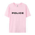 Police T Shirt Graphic Print Adult Tee Shirt Simple Style Homme Black T-Shirt Custom Loose T-Shirt Oversized. 