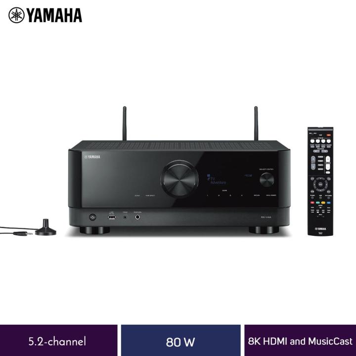 Yamaha RX-V4A 5.2-Channel AV Receiver with 8K HDMI and MusicCast