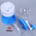 Manual Ice Crusher with Transparent Bowl Household Easy Ice Shaver Crusher Handheld Snow Manual Crushing Ice Machine Mini Handheld Easy Ice Shaver Manual Shaved Ice Machine for Home Summer KN-495. 