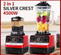 SILVER CREST 3 LITRES 6/8 BLADES 2 IN 1 BLENDER AND GRINDER GENUINE COPPER MOTOR / BARDEFU /  ACEKOOL 3 IN 1 Heavy Duty 2 Cups Silver Crest Blender and Grinder 4500-9500W Multifunction Blending  Robot Commercial Food Fruit Juice 2 in 1 New Style-. 