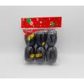 Black curling ribbon (Pack of 6) for balloons. 