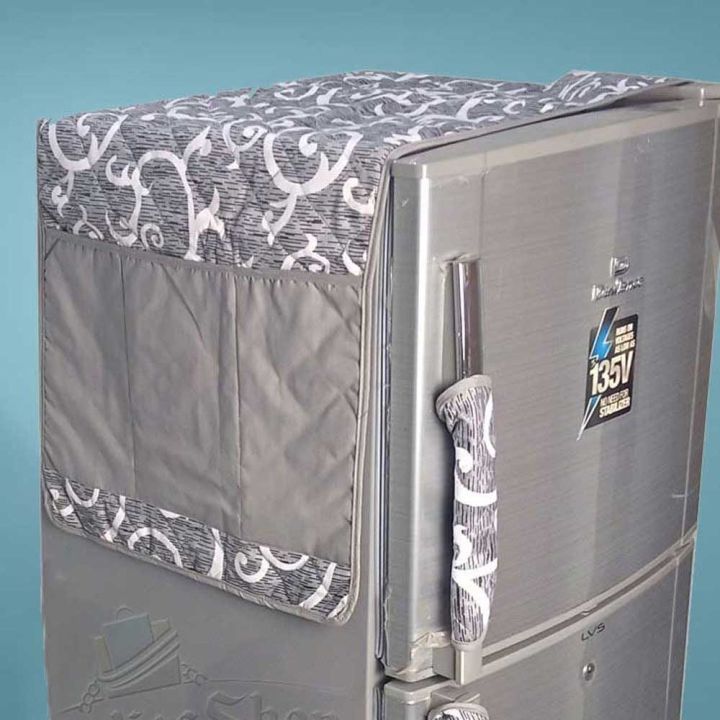 Fancy%20Printed%20Fridge%20Covers%20Quilted%20Cotton%20fabric%20with%206%20Pockets%20Premium%20Quality%20-%20Image%203