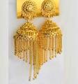 Zeverat Golden Big Jhumka Earrings Jewelry Set For Women ZV3768. 