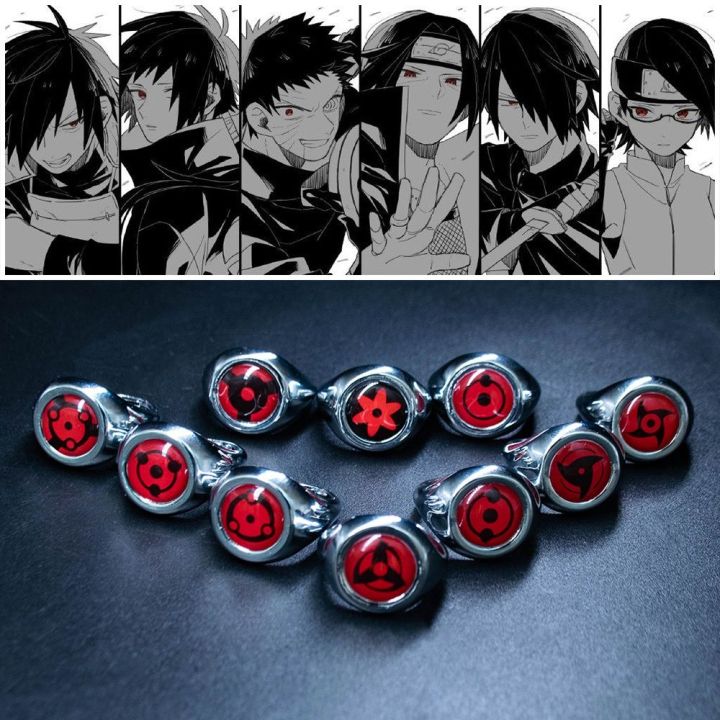 Japanese Women Ninja Naruto Uchiha Itachi props Cosplay Rings Anime ...