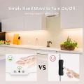 Warm White .LED Strip Light,  3600lm 3000 Strip Lights, 24V 720 LED 12M Flexible Tape Warm White with Hand Wave Switch for for Bedroom Kitchen Cabinet Wardrobe Stair Shelf. 