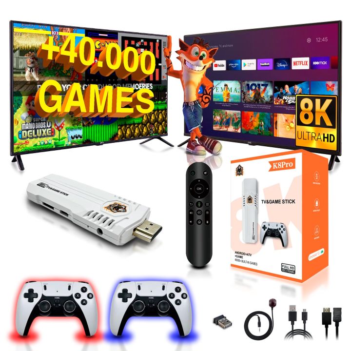 M15 Retro Game 64G 20000+ Games 4K High-definition Output Handheld Video Game Stick 20+emulator GBA PS1 Arcade Game for GBA for Boy Gift retro game look like ps5