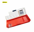 Calculator Geometry Box for boys, Fancy Geometry box with calculator and magnetic buttons for boys, geometry box for boys. 