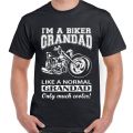 Khanani's I'm A Biker Grandad - Mens Funny Motorbike T-Shirt. 