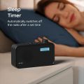 DAB Radio Portable, DAB Plus/DAB Radio, FM Radio, Small Radio, Digital Radio Mains Powered or Battery, USB Charging, Clear LCD Display (Black) UK IMPORT. 