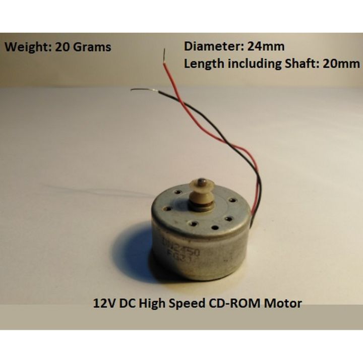 12V DC Motor for RC Car, Small Fan, Machines - CD ROM Motor