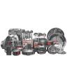 Marriage Set 81 Pieces Stainless Steel Dinner Set Popular United - Silver. 