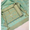 Style Cotton Jacquard Suit with Cotton Jacquard Dupatta (Unsicthed) (Unsicthed) (DRL-948). 