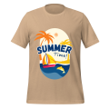 CreativeMade Unisex Summer Time Graphic T-Shirts Soft & Lightweight, Perfect Stretch, 60% Polyester & 40% Cotton, Pre-Shrunk, Side-Seamed, Shoulder-to-Shoulder Taping, Half Sleeves, Summer T-Shirts - T-Shirts for Men & Women. 