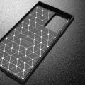 For Samsung Galaxy Note 20 Ultra Carbon Fibre Grip Slip-Resistant Soft TPU Silicone Shockproof Protection Case Cover. 