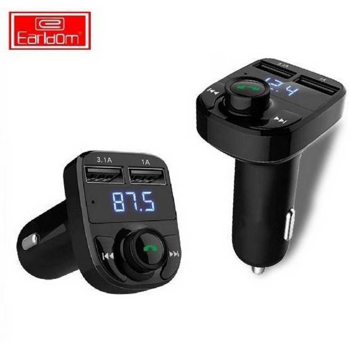 Earldom ET-M29 Dual USB Port Wireless Bluetooth Car MP3+ Charger Aux Audio Output Car Kit
