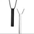 2 ka Combo 100% Pure Stainless Steel Vertical Bar Necklace/Locket/Chain For Girl Boys Man Woman Pack Of 2. 