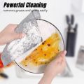 5/10PCs Magic Dishcloth Wire Cleaning Cloths Kitchen Silver Dish Pot Washing Cloth Towels Metal Steel Wire Rags for Kitchen 20x20cm. 