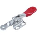 horizontal schnellspanner-2 x Toggle Clamp-Silver & Red. 