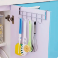 Kitchen Cabinet Door Hooks Multifunctional Hat Bag Towel Hanger over the door Hooks for Hanging Rack Bathroom Organizer 5 hooks. 