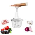 Stainless Steel Plastic Manual Speedy Hand Press Food Chopper Food Chopper. 