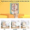 Portable Transparent Crystal Humidifying Spray Decorative Sitting Room Air Cooler Usb Charge Cooling Fan. 