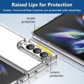 Transparent Soft TPU Bumper Case For Samsung Galaxy Z Fold 5 4 Case Hard Acrylic Back Fold5 Fold4 Fold 3 Cover. 