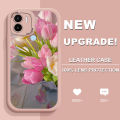 YYDS for Redmi A2+ A2 Plus A1+ A1 Plus Back Cover Romantic Tulips PU Leather Silicone Phone Case Ultra Thin Soft Drop Protection Case. 
