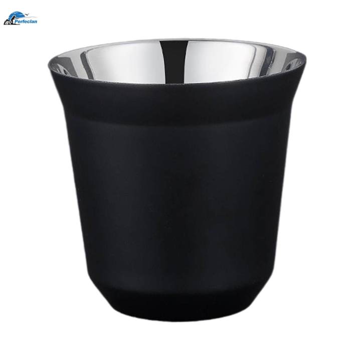 Coffee Cup Camping Mug Durable Drinkware 80ml Capacity Ultralight Outdoor Stainless Steel Cup Metal Drinking Cup for Home Backpacking Picnic