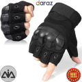 3 in 1 Set of Bike Riding Gear, Knee, Elbow, Gloves, Biker Protective Gear, Pair of Elbow and Knee Pad Black For Bikers, Bikers Protector Safety Pad, Cycling Knee Pads and Elbow Pads, Outdoor Knee Pads & Elbow Pads Set, AAI Sports. 