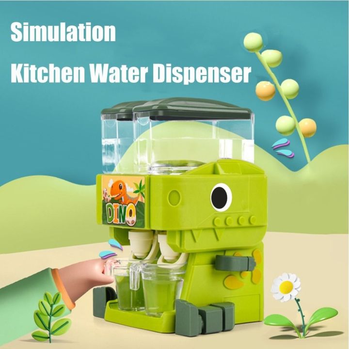 Lifelike Stand Mini Water Dispenser Baby Toy Dinosaur Water Bottle Pump Cosplay Props Drinking Water Cooler Children