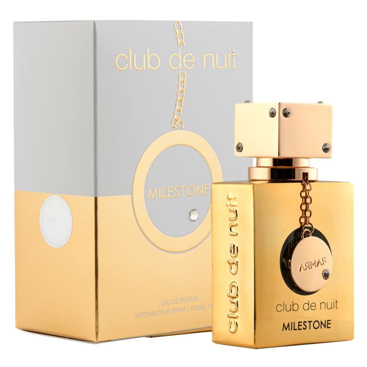 Armaf Club De Nuit Milestone Perfume For Women Eau De Parfum 30ML Gold For Her, Woody Floral Musk Long Lasting Fragrance