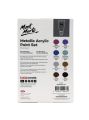 Mont Marte Metallic Acrylic Paint Set 8pc x 36ml (1.2oz). 
